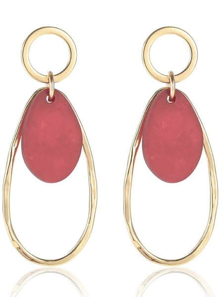 

Alloy Earrings, Red, Earrings