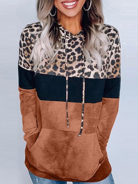 

Black Cotton Patchwork Casual V Neck Sweatshirt, Orange, Tops