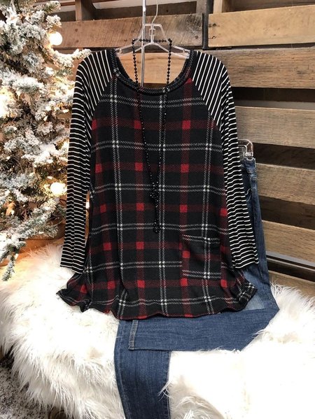 

Cotton-Blend Shirts & Tops, Red, Tops