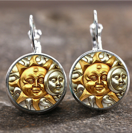 Casual Earrings, Sun, Earrings
