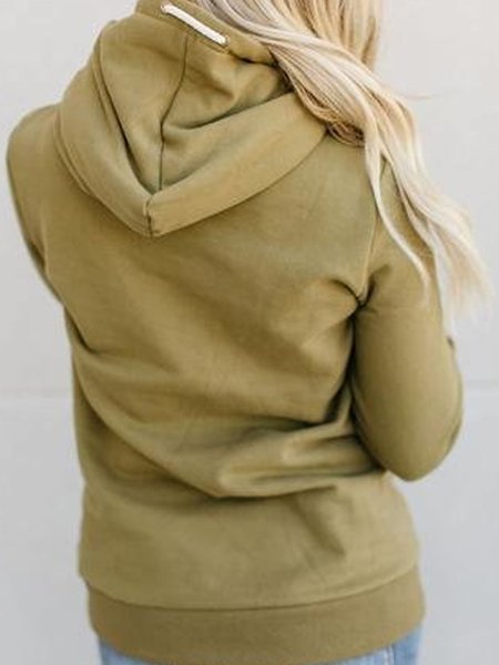 

Army Green Long Sleeve Patchwork Casual Sweatshirt, Hoodies&Sweatshirts