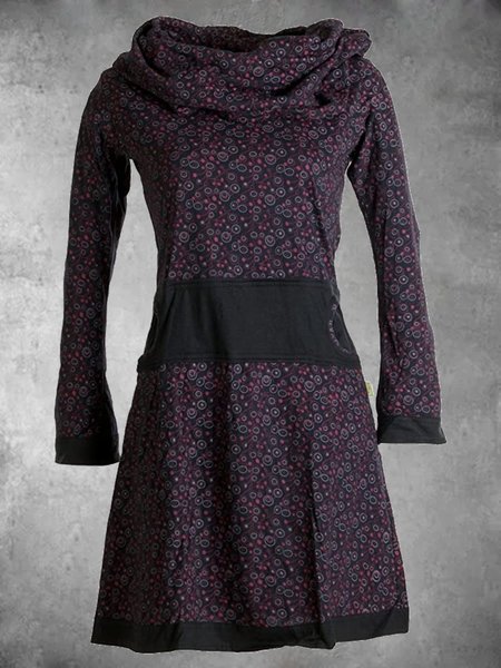 

Casual Long Sleeve Plus Size Tops, Purple, Dresses