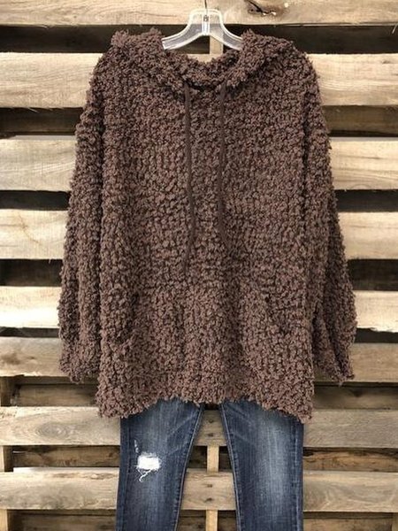 

Long Sleeve Casual Sweatshirt, Coffee, Hoodies&Sweatshirts