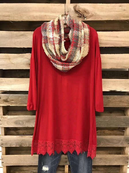 

Long Sleeve Shirts & Tops, Red, Tops