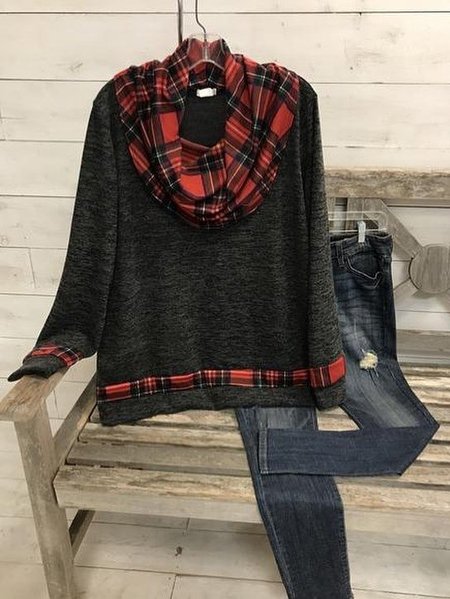 

Long Sleeve Shirts & Tops, Red, Tops