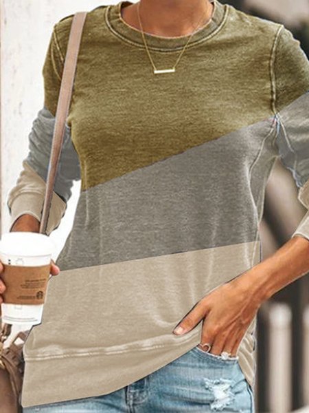 

Deep Gray Round Neck Long Sleeve Sweatshirt, Hoodies&Sweatshirts