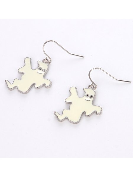 

Halloween Skull Bone Pumpkin Bat Spider Ghost Combination Earrings, Earrings