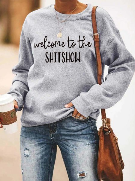 

Welcome To The Shitshow Sweatshirt, Gray, Hoodies&Sweatshirts