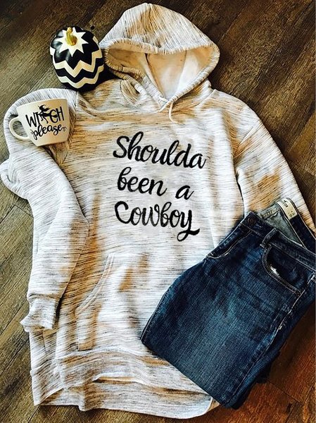 

Gray Hoodie Shift Long Sleeve Letter Sweatshirts, Sweatshirts & Hoodies