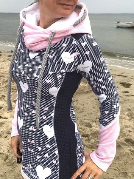 

Gray Printed Long Sleeve Sweatshirt, Hoodies&Sweatshirts