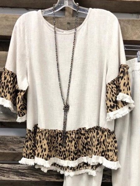 

Retro Casual Long Sleeve Shirts & Tops, White, Blouses