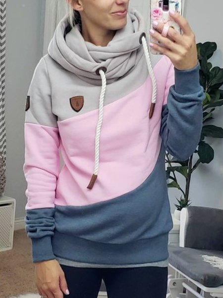 

Multicolor Cotton-Blend Casual Sweatshirt, Hoodies&Sweatshirts