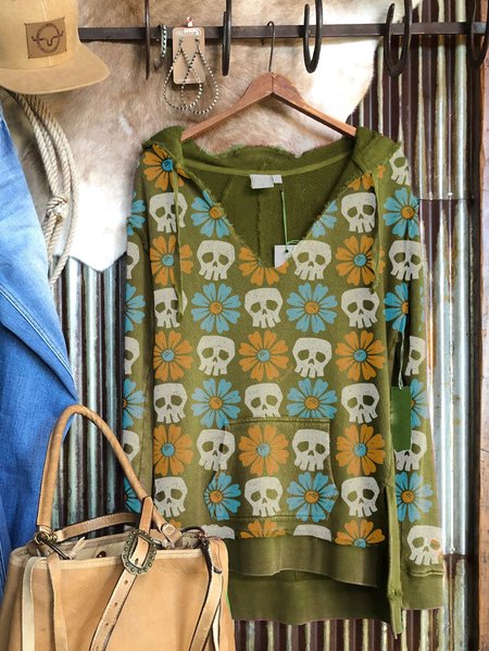 

Personalized Sunflower Print Long Sleeve Hoodie, Green, Hoodies&Sweatshirts