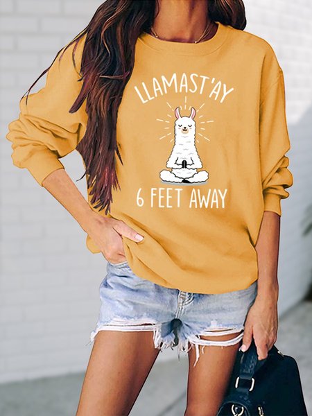 

Casual Printed Sweatshirts, Yellow, Sweatshirts & Hoodies