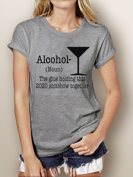 

Alcohol Tee, Gray, T-shirts