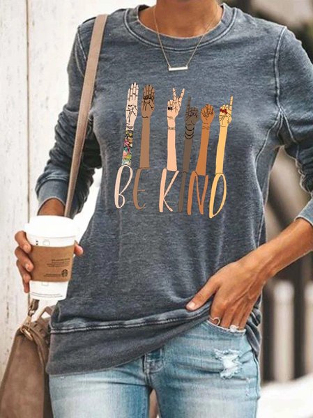 

Be Kind Anti-Racism Sweatshirts, Gray, Hoodies&Sweatshirts