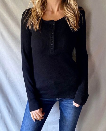 

V Neck Casual Top, Black, Tops