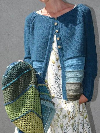 

Ladies Comfortable Wool Cardigan, Blue, Tops