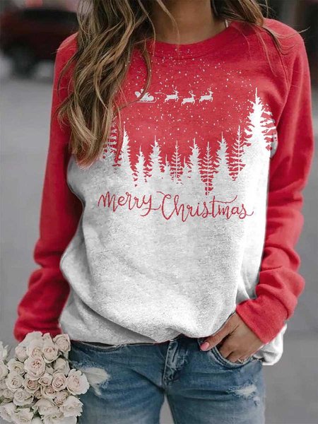 

Gray Long Sleeve Letter Cotton-Blend Printed Women's Fashion Print Sweatshirts, Sweatshirts & Hoodies