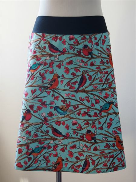 

Casuale Animale Mini Gonna Lago Blu Misto Cotone, Skirts