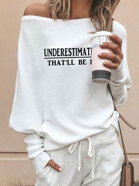 

Underestimate Me That'll Be Fun Patchwork Blouse, White, Hoodies&Sweatshirts