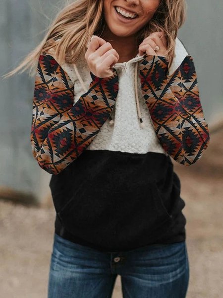

Black Long Sleeve Shift Hoodie Sweatshirts, Sweatshirts & Hoodies