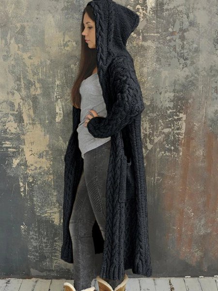 

Deep Gray Cotton-Blend Vintage Jacket, Cardigans
