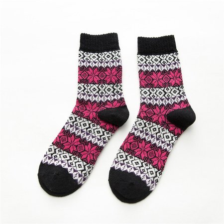 

Breathable Plaid Women Socks, Black, Socks