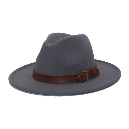 

Male jazz hat woolen top hat, Light gray, Men Hats &Scarves&Gloves