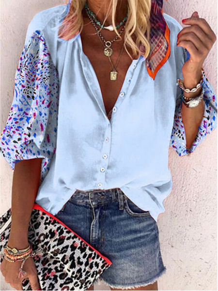 

Casual Printed T-shirt, Blue, Auto-Clearance