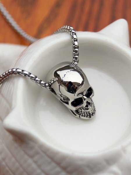 

Silver Vintage Alloy Plain Necklaces, Women Accessories