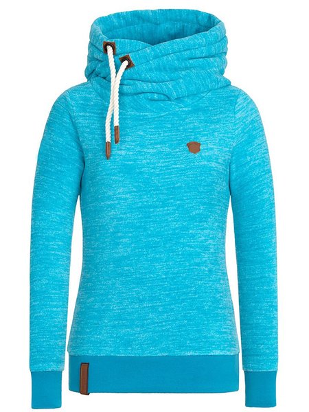 

Blue Casual Shift Hoodie Sweatshirt, Hoodies&Sweatshirts