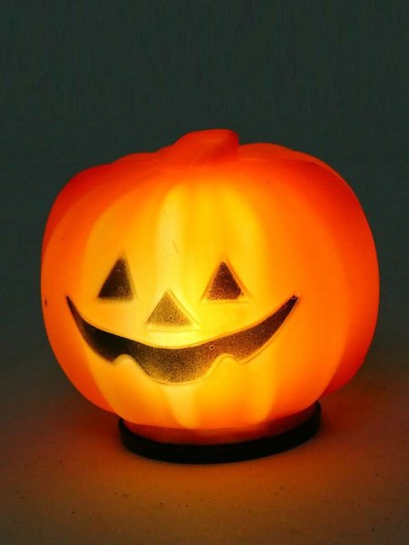 

Melon pot luminous ghost face pumpkin lamp, Orange, Home&Garden