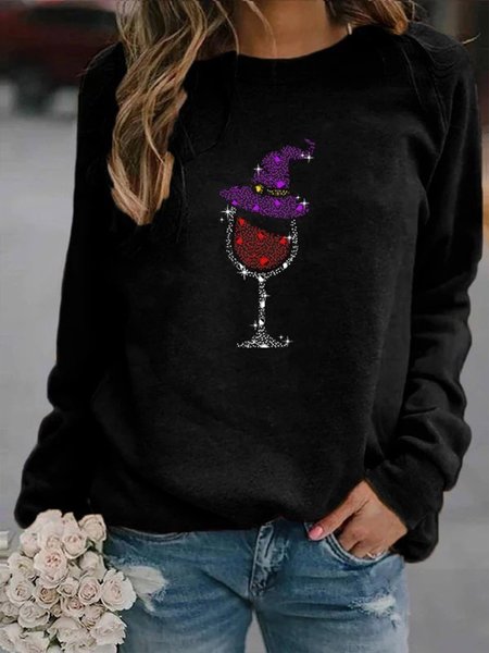 

Natale Rosso Vino Bicchiere Stampare Accogliente Felpa, Nero, Hoodies & Sweatshirts