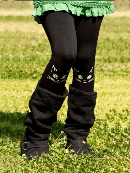

Casuale Taglia Grande Stampato Leggings, Nero, Leggings