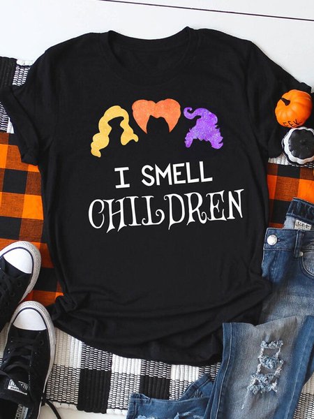 

I Smell Children Halloween T-Shirt Tee - Black, T-shirts