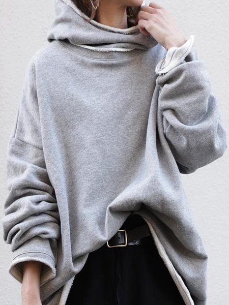 

Casuale Felpa Grigio Cotone, Hoodies & Sweatshirts
