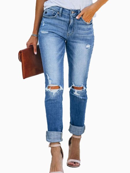 

Casuale Pantaloni Azzurro Denim, Pants
