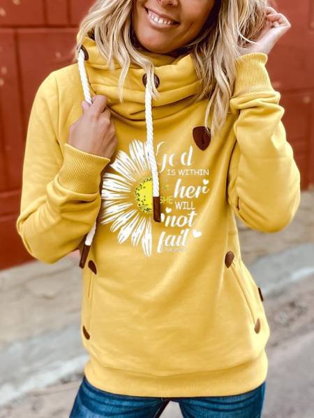 

Felpa Giallo Dritto Floreale Casuale Cotone, Hoodies & Sweatshirts