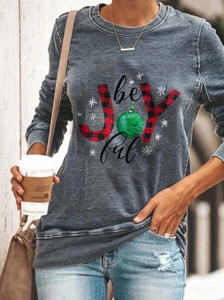 

Long Sleeve Crew Neck Sweater, Gray, Hoodies&Sweatshirts
