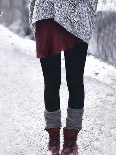 

Underwear & Socks, Pink-gray, Leggings