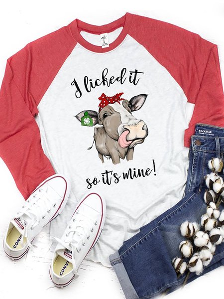 

Red Casual Shift Raglan Sleeve Shirts & Tops, Tops
