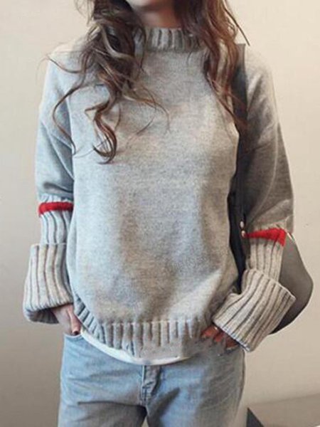 

Gray Acrylic Turtleneck Casual Sweater, Sweaters