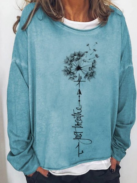 

Vintage Cotton-Blend Sweatshirt, Blue, Sweatshirts & Hoodies