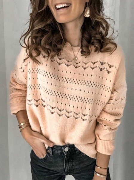 

Maniche Lunghe Dritto Maglione Arancia, Sweater