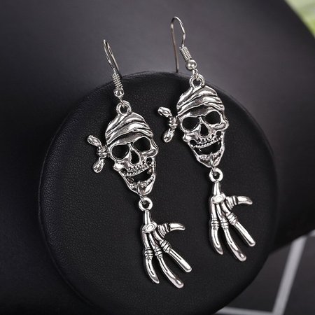 Silver Halloween Earrings, Earrings