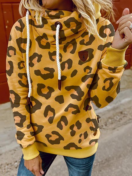 

Yellow Long Sleeve Casual Shift Sweatshirt, Hoodies&Sweatshirts