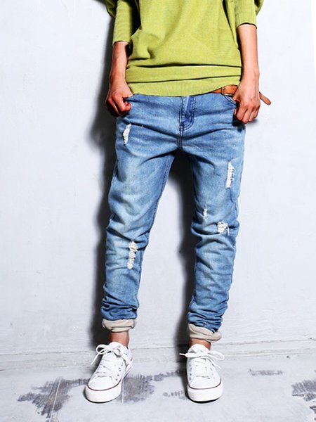 

Holiday Shift Washed Jeans, Denim blue, Bottoms
