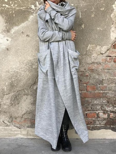 

Solid Tc Casual Jacket, Gray, Cardigans