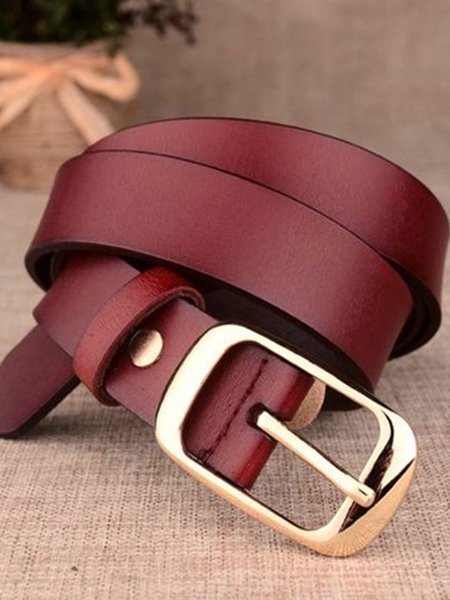

JFN Casual Women Fashion Belts, Wine red, Belts